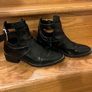 Zara booties with belt